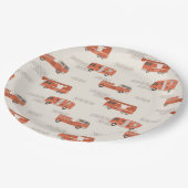 Assiettes En Carton Plaques en papier d'anniversaire du pompier | Ince (Angle)