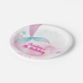 Assiettes En Carton Plaques en papier d'anniversaire mignonnes de sirè (Angle)