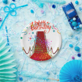 Assiettes En Carton Plaques en papier d'anniversaire, tapis rouge (Fête)