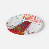 Assiettes En Carton Plaques en papier d'anniversaire, tapis rouge (Angle)