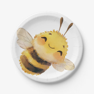 Assiettes En Carton Plaques en papier de 7'' Sweet Bee