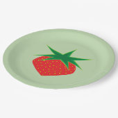 Assiettes En Carton Plaques en papier de 9 po de fraise (Angle)