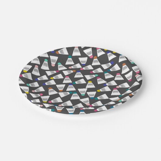 Assiettes En Carton Plaques en papier de badminton mou (Angle)