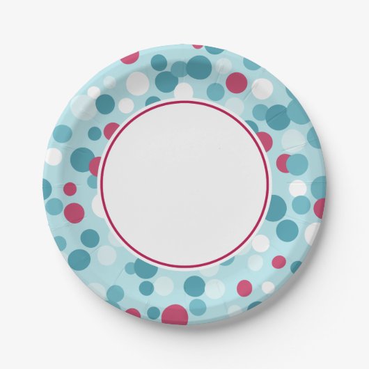 Assiettes En Carton Plaques en papier de baies de Noël (Devant)