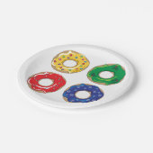 Assiettes En Carton Plaques en papier de beignets de Noël (Angle)