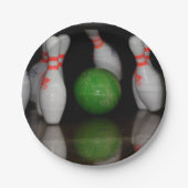 Assiettes En Carton Plaques en papier de Bowling (Devant)