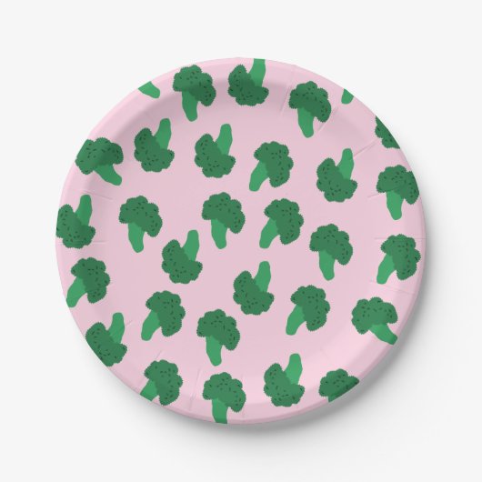 Assiettes En Carton Plaques en papier de brocoli (Devant)