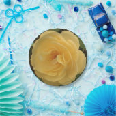 Assiettes En Carton Plaques en papier de camélia jaune (Fête)