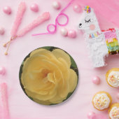 Assiettes En Carton Plaques en papier de camélia jaune (Fête)