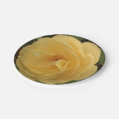 Assiettes En Carton Plaques en papier de camélia jaune (Angle)