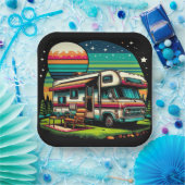 Assiettes En Carton Plaques en papier de camping ! (Fête)