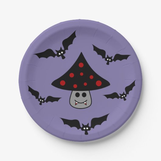 Assiettes En Carton Plaques en papier de champignon Vampire (Devant)