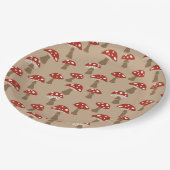 Assiettes En Carton Plaques en papier de champignons (Angle)