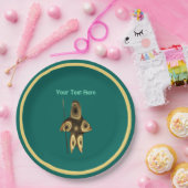 Assiettes En Carton Plaques en papier de chasseur inuit fractal (Fête)