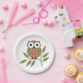 Assiettes En Carton Plaques en papier de chouette (Fête)