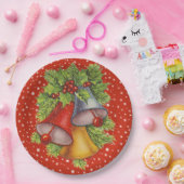 Assiettes En Carton Plaques en papier de cloches de Noël (Fête)