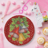 Assiettes En Carton Plaques en papier de cloches de Noël (Fête)