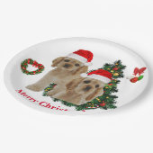 Assiettes En Carton Plaques en papier de Cocker spaniel (Angle)