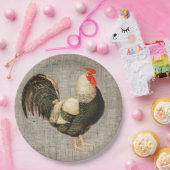 Assiettes En Carton Plaques en papier de Cockerel 9" (Fête)