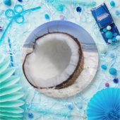 Assiettes En Carton Plaques en papier de coco (Fête)