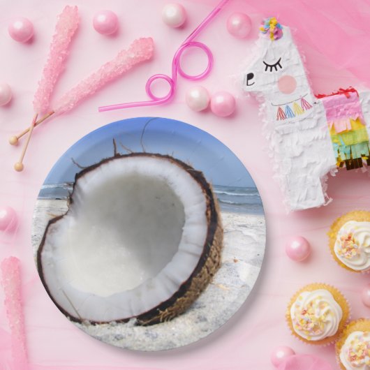 Assiettes En Carton Plaques en papier de coco (Fête)