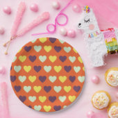 Assiettes En Carton Plaques en papier de coeur d'automne (Fête)