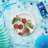 Assiettes En Carton Plaques en papier de conception botanique de framb (Fête)