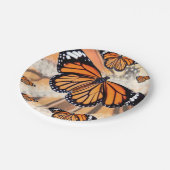 Assiettes En Carton Plaques en papier de conception papillon monarque (Angle)