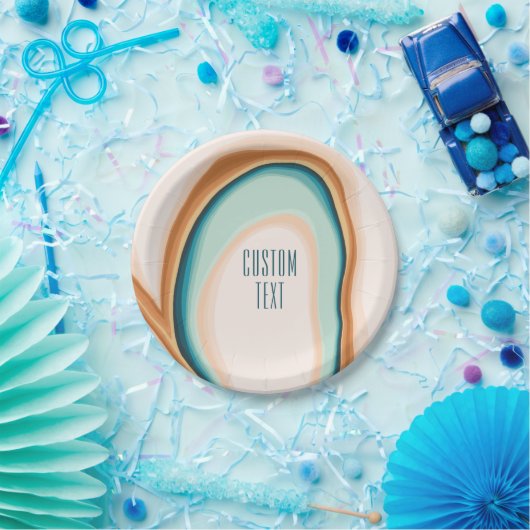 Assiettes En Carton Plaques en papier de conception personnalisée Soft (Fête)