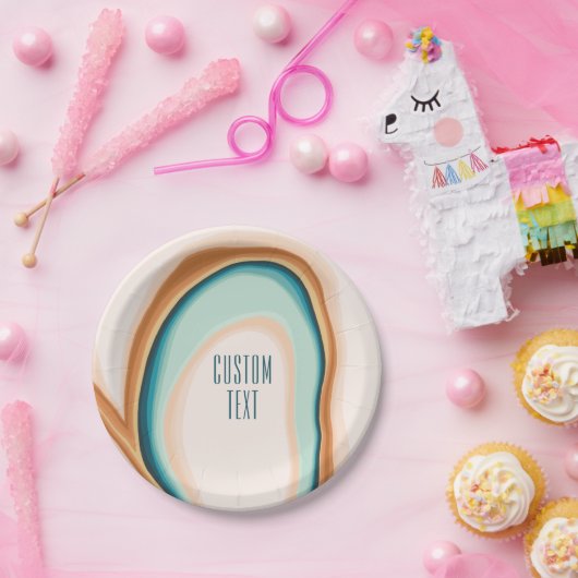 Assiettes En Carton Plaques en papier de conception personnalisée Soft (Fête)