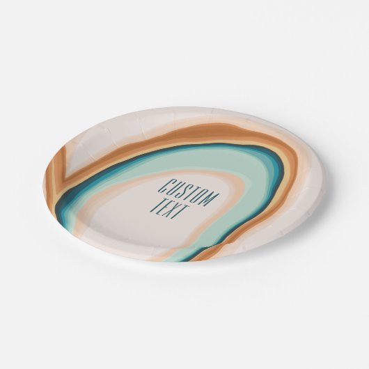 Assiettes En Carton Plaques en papier de conception personnalisée Soft (Angle)