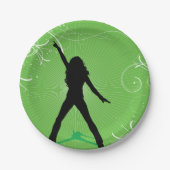 Assiettes En Carton Plaques en papier de danse pour femmes (Devant)