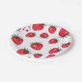 Assiettes En Carton Plaques en papier de décoration de fraises (Angle)