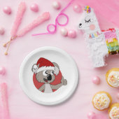 Assiettes En Carton Plaques en papier de dessin animé koala de Noël (Fête)