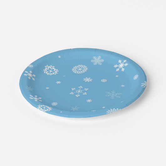 Assiettes En Carton Plaques en papier de flocon (Angle)