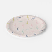 Assiettes En Carton Plaques en papier de la Girafe Cute (Angle)