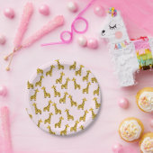Assiettes En Carton Plaques en papier de la Girafe Cute (Fête)