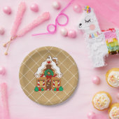 Assiettes En Carton Plaques en papier de la Maison de pain d'épices (Fête)