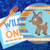 Assiettes En Carton Plaques en papier de la partie de cerfs de bois à