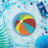 Assiettes En Carton Plaques en papier de la piscine de beach ball (Fête)