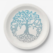 Assiettes En Carton Plaques en papier de l'arbre de vie (Devant)