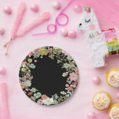 Assiettes En Carton Plaques en papier de mariage du jardin floral (Fête)