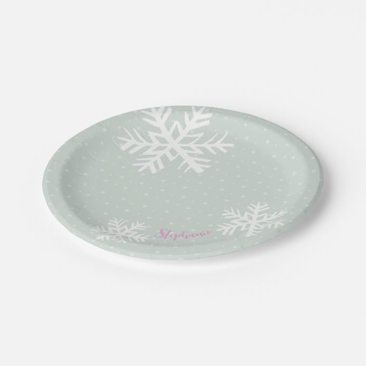 Assiettes En Carton Plaques en papier de Noël (Angle)