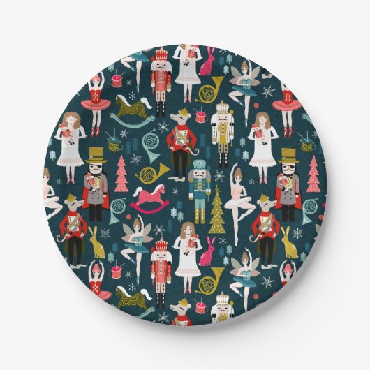 Assiettes En Carton Plaques en papier de Noël (Devant)