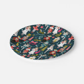 Assiettes En Carton Plaques en papier de Noël (Angle)