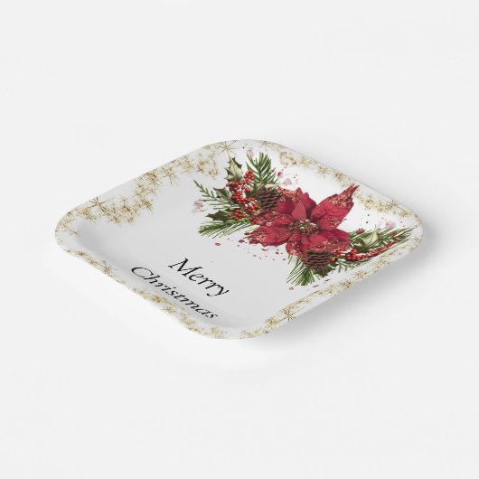 Assiettes En Carton Plaques en papier de Noël (Angulaire)