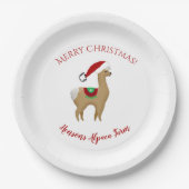 Assiettes En Carton Plaques en papier de Noël Alpaca (Devant)
