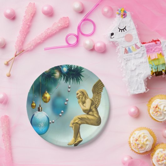 Assiettes En Carton Plaques en papier de Noël, Ange (Fête)