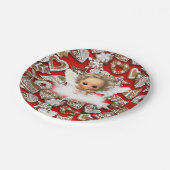 Assiettes En Carton Plaques en papier de Noël, Ange (Angle)