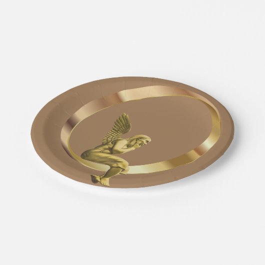 Assiettes En Carton Plaques en papier de Noël, Ange (Angle)